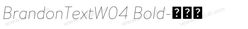 BrandonTextW04 Bold字体转换 BrandonTextW04 Bold字体转换